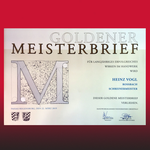 Verleihung Goldener Meisterbrief